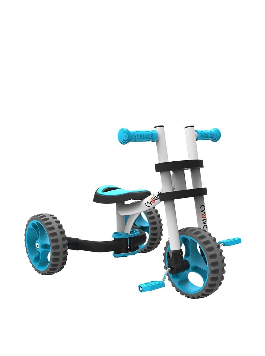 Evolve — White & Blue ride-on toy by YBike